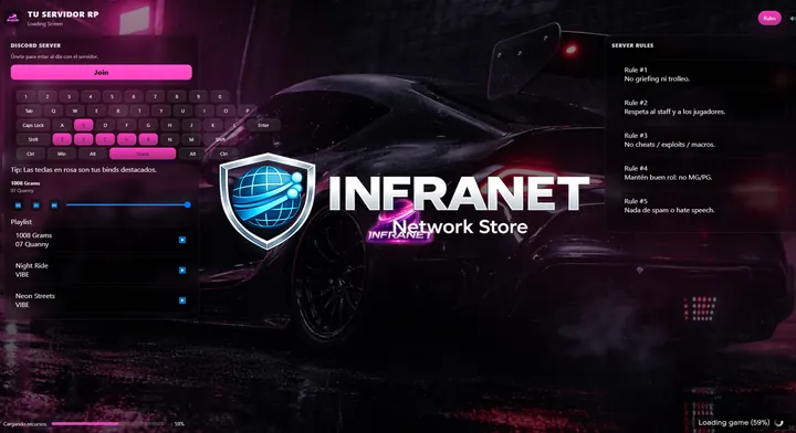 Infranet Loading Screen